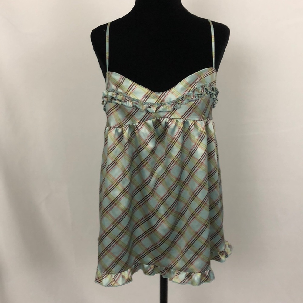 ⚡️Victoria’s Secret plaid silky babydoll cami  M